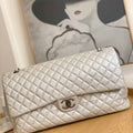 Chanel A91169 Flap Travel Bag Airport Series A94305 caviar calfskin Silver White - Default Title - View 1