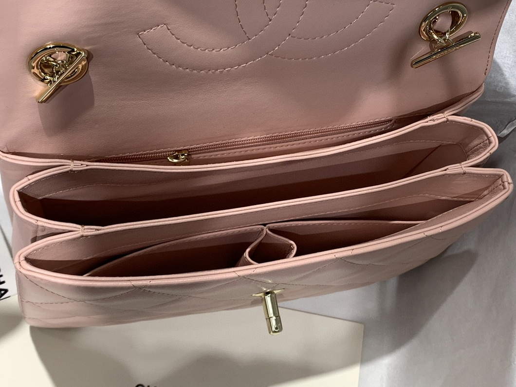 Chanel A92236 Small Trendy CC Flap Bag With Top Handle Lambskin bag Pink Gold - Default Title - View 8
