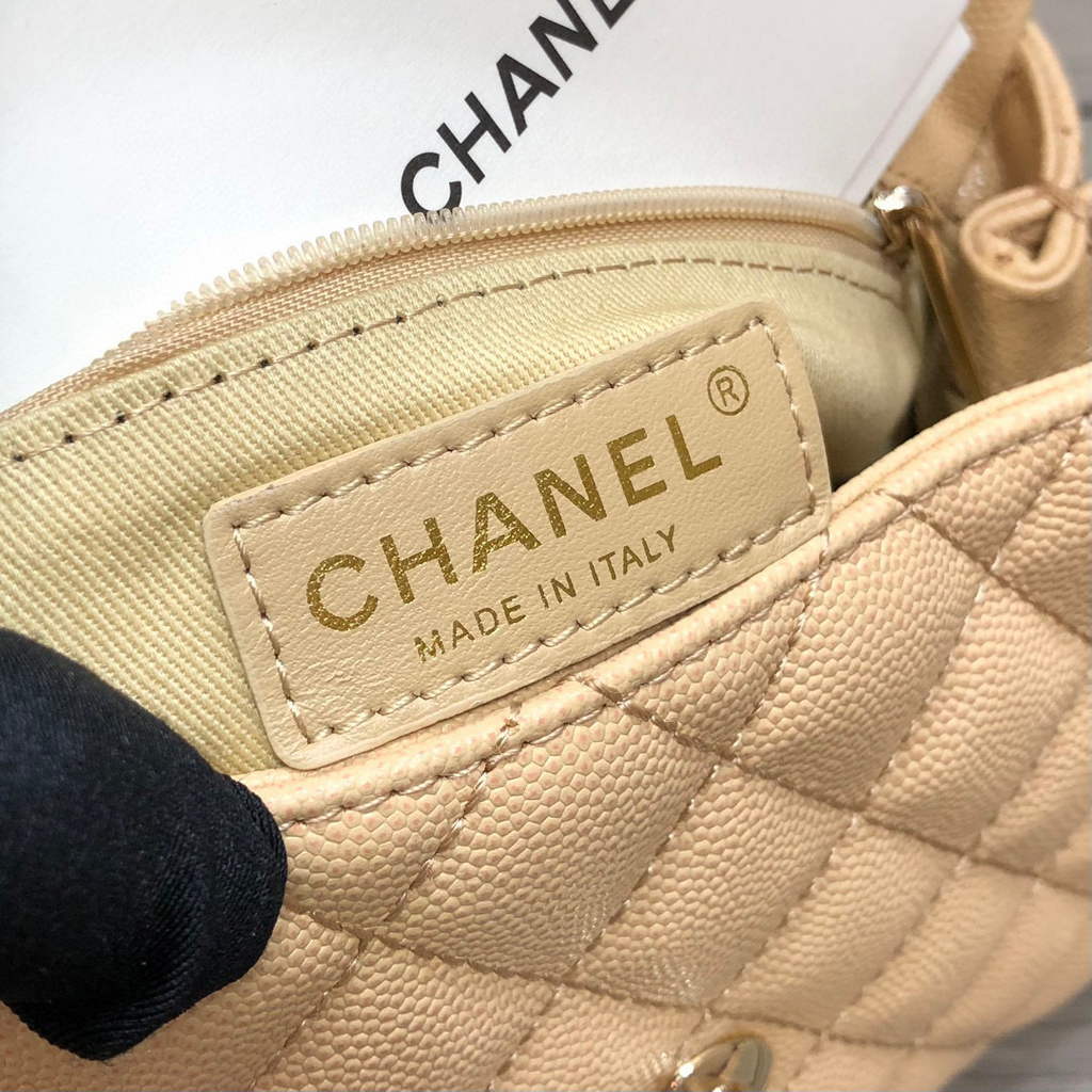 Chanel A92990 Medium Flap Bag With Top Handle Bag Apricot