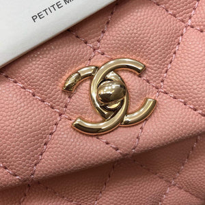 Chanel A92990 Medium Flap Bag With Top Handle Bag Pink - Default Title - View 5