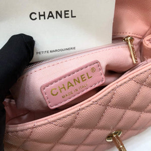 Chanel A92990 Medium Flap Bag With Top Handle Bag Pink - Default Title - View 9