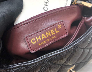 Chanel A92990 Medium Flap Bag With Brown Top Handle Bag Black - Default Title - View 9