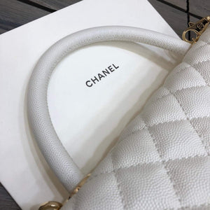 Chanel A92991 Large Flap Bag With Top Handle handBag White - Default Title - View 4