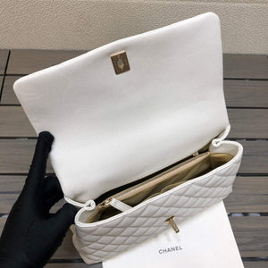 Chanel A92991 Large Flap Bag With Top Handle handBag White - Default Title - View 8