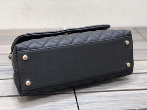 Chanel A92991 Large Flap Bag With Top Handle handBag Black - Default Title - View 6