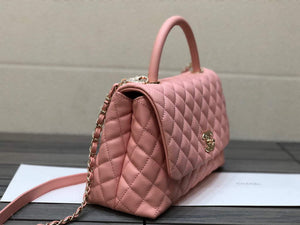 Chanel A92991 Large Flap Bag With Top Handle handBag Pink - Default Title - View 2
