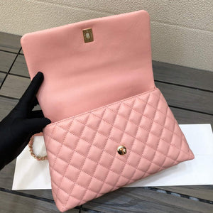 Chanel A92991 Large Flap Bag With Top Handle handBag Pink - Default Title - View 7