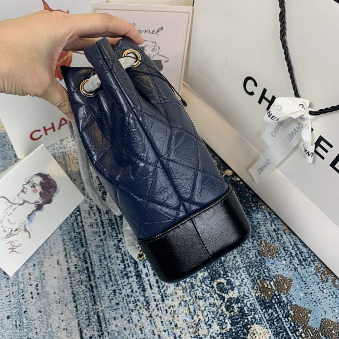 Chanel A94485 Gabrielle Backpack Navy Blue - Default Title - View 3
