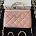 Chanel A96035 CLUTCH Lambskin Vanity Box bag Pink - Default Title - View 1