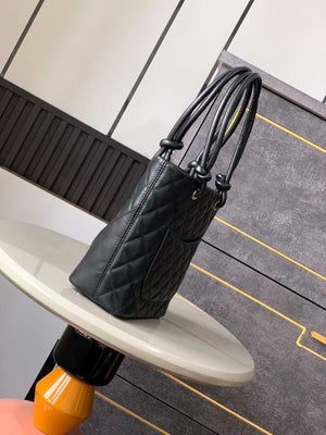 Chanel A98002 Vintage Bucket bag Black with White CC - Default Title - View 2
