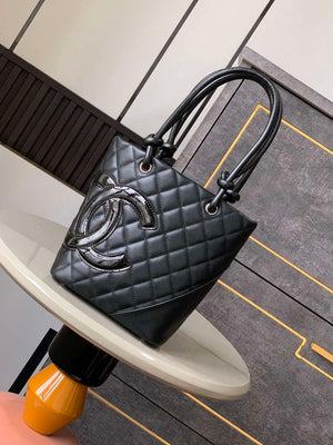 Chanel A98002 Vintage Bucket bag Black with Patent leather - Default Title - View 1