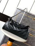 Chanel A99006 Vintage Large Hobo 25P Shopping Bag Black