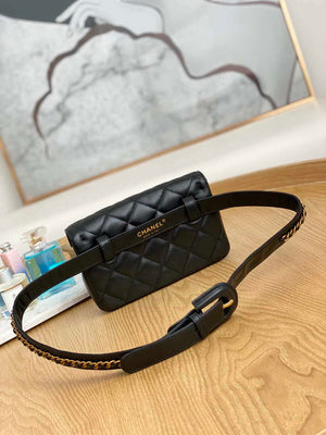 Chanel A99009 Waist bag Lambskin gold Black - Default Title - View 2