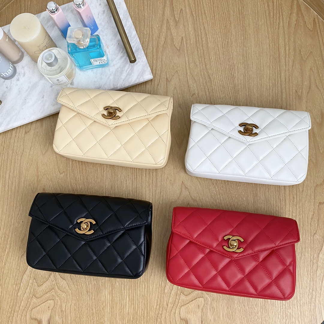 Chanel A99009 Waist bag Lambskin Apricot Gold - Default Title - View 10