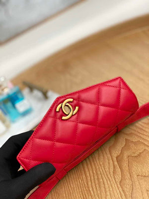 Chanel A99009 Waist bag Lambskin Red Gold - Default Title - View 3