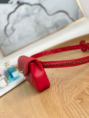 Chanel A99009 Waist bag Lambskin Red Gold - Default Title - View 5
