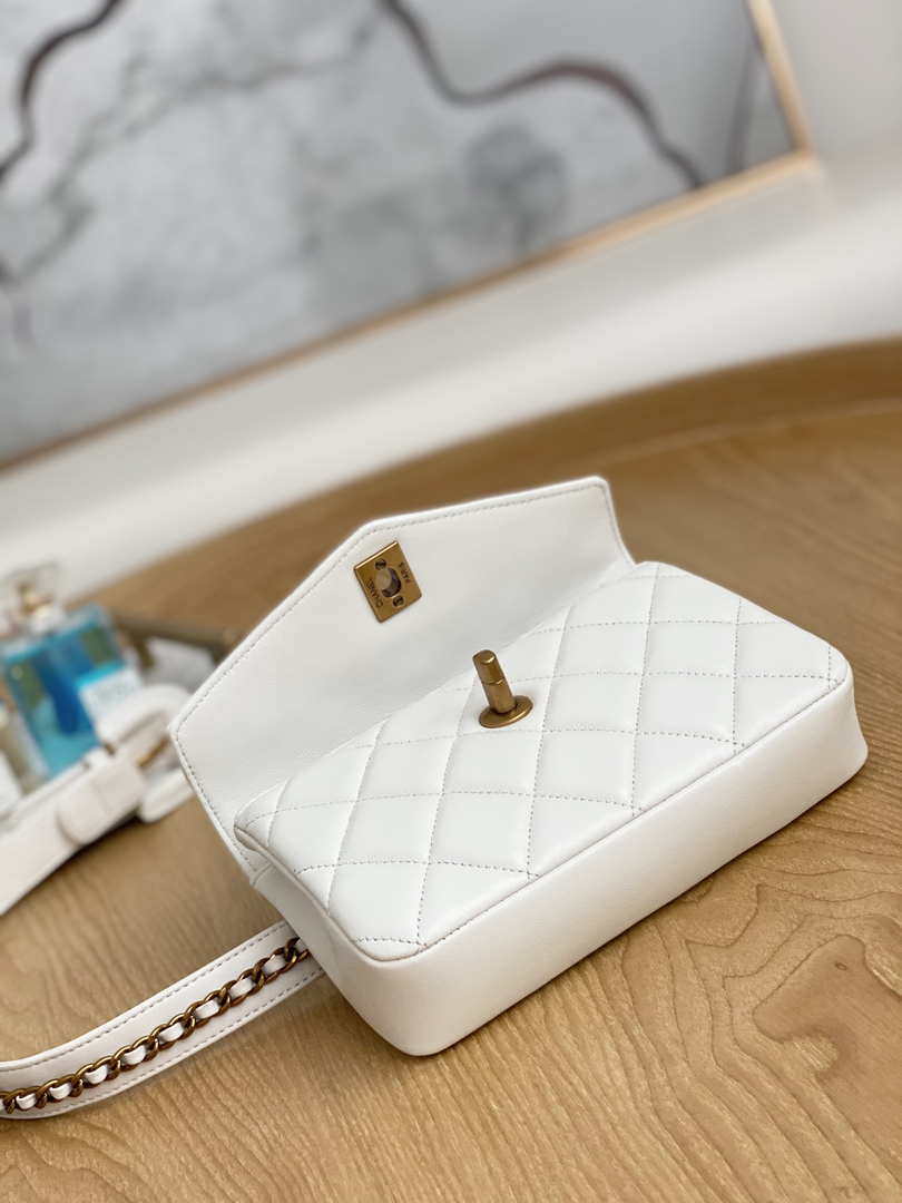 Chanel A99009 Waist bag Lambskin White Gold - Default Title - View 7