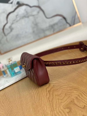 Chanel A99009 Waist bag Lambskin Wine Red Gold - Default Title - View 4