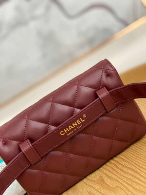 Chanel A99009 Waist bag Lambskin Wine Red Gold - Default Title - View 5