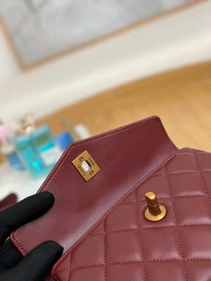 Chanel A99009 Waist bag Lambskin Wine Red Gold - Default Title - View 8