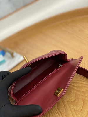 Chanel A99009 Waist bag Lambskin Wine Red Gold - Default Title - View 9