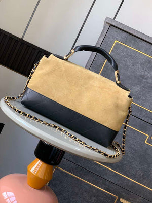 Chanel A99011 Double leather flap bag Black and Apricot - Default Title - View 3