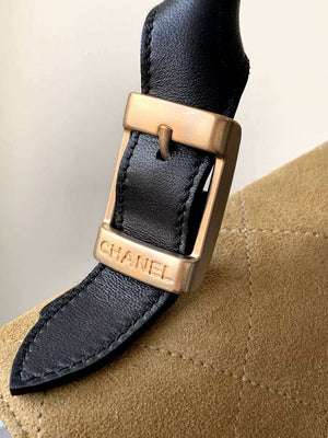 Chanel A99011 Double leather flap bag Black and Apricot - Default Title - View 7