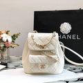 Chanel A99121 Backpack A3002 Calfskin White - Default Title - View 1