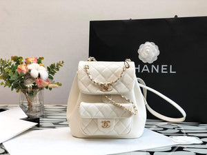 Chanel A99121 Backpack A3002 Calfskin White - Default Title - View 1