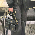 Chanel A99335 Hobo Bag Lambskin & Gold-Tone Metal Black - Default Title - View 1
