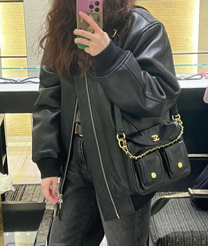 Chanel A99335 Hobo Bag Lambskin & Gold-Tone Metal Black - Default Title - View 2