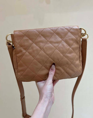 Chanel A99335 Hobo Bag Lambskin & Gold-Tone Metal Brown - Default Title - View 3