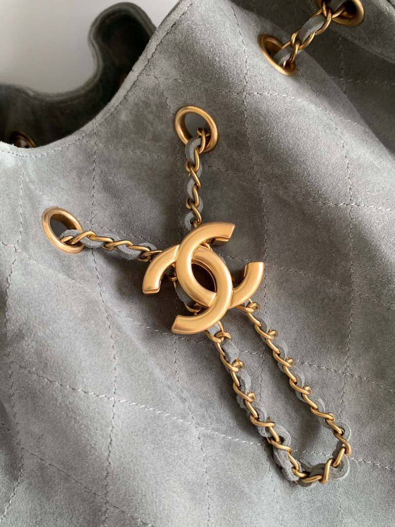 Chanel A99921 Shopping bag Bucket Drawstring 25A Bag Nubuck leather - Default Title - View 4