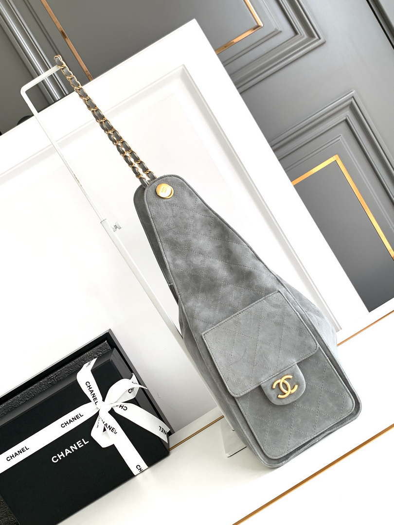 Chanel A99921 Shopping bag Bucket Drawstring 25A Bag Nubuck leather