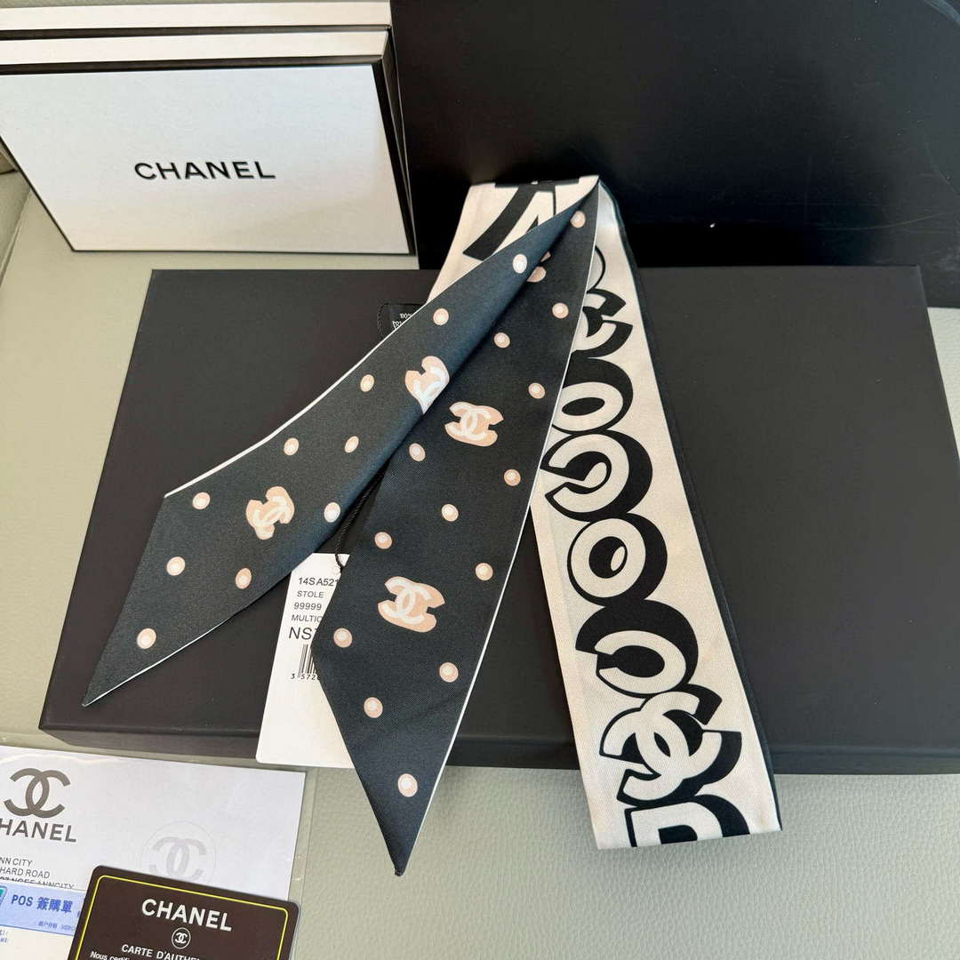Chanel AA8006 Slim Bandeau Designer Scarf C88736