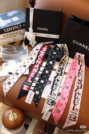 Chanel AA8006 Slim Bandeau Designer Scarf C88738 - Default Title - View 4