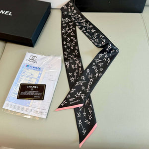 Chanel AA8006 Slim Bandeau Designer Scarf C88739 - Default Title - View 6