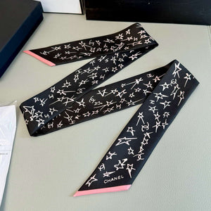 Chanel AA8006 Slim Bandeau Designer Scarf C88739 - Default Title - View 7