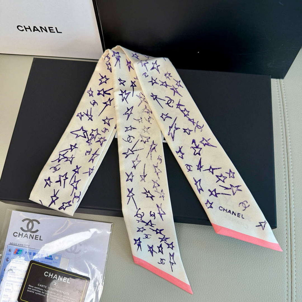 Chanel AA8006 Slim Bandeau Designer Scarf C88740