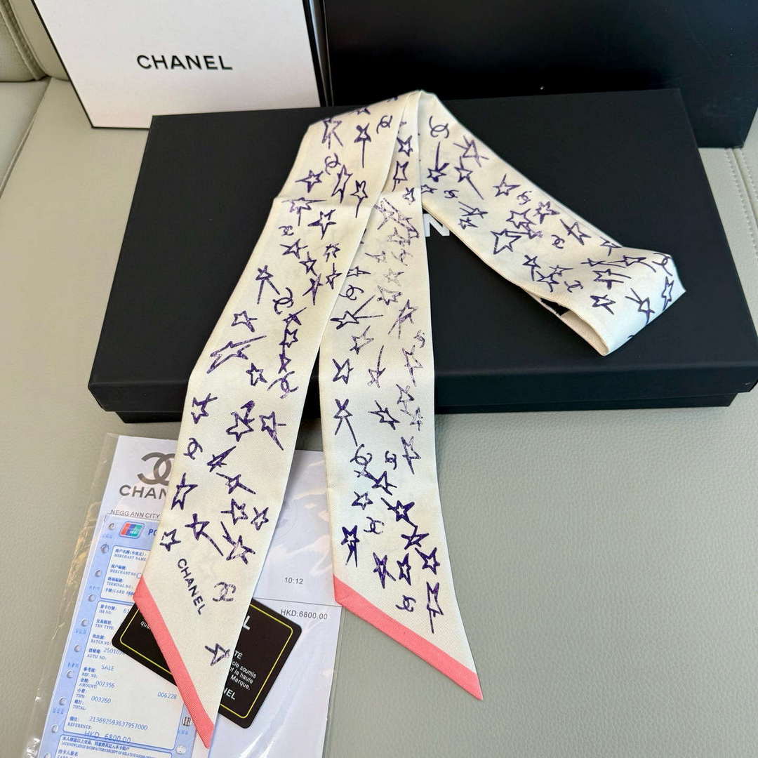 Chanel AA8006 Slim Bandeau Designer Scarf C88740