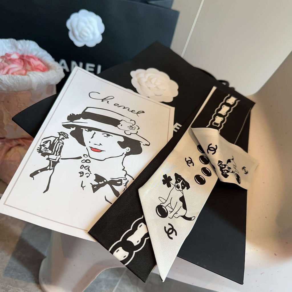 Chanel AA8006 Slim Bandeau Designer Scarf C88741