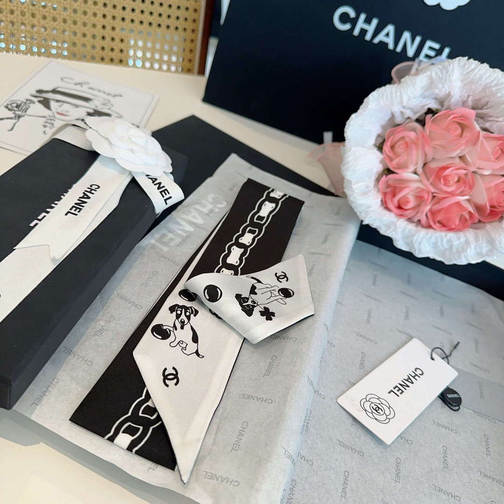 Chanel AA8006 Slim Bandeau Designer Scarf C88741