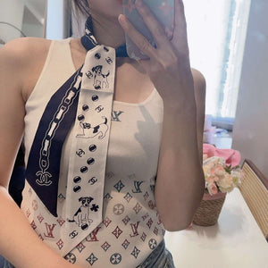 Chanel AA8006 Slim Bandeau Designer Scarf C88742 - Default Title - View 2