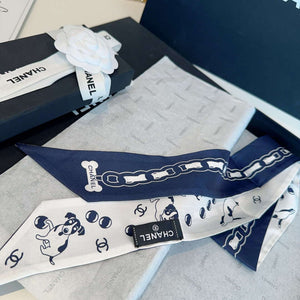 Chanel AA8006 Slim Bandeau Designer Scarf C88742 - Default Title - View 7