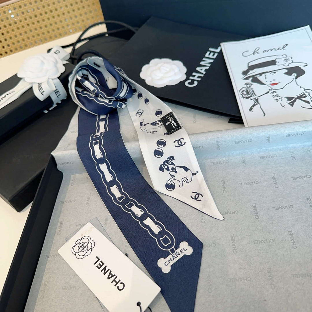 Chanel AA8006 Slim Bandeau Designer Scarf C88742