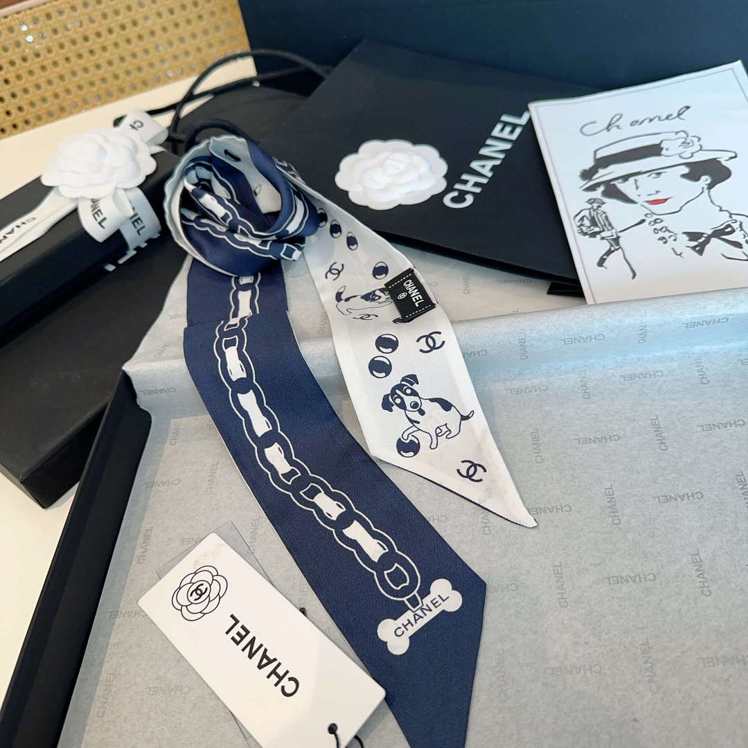 Chanel AA8006 Slim Bandeau Designer Scarf C88742