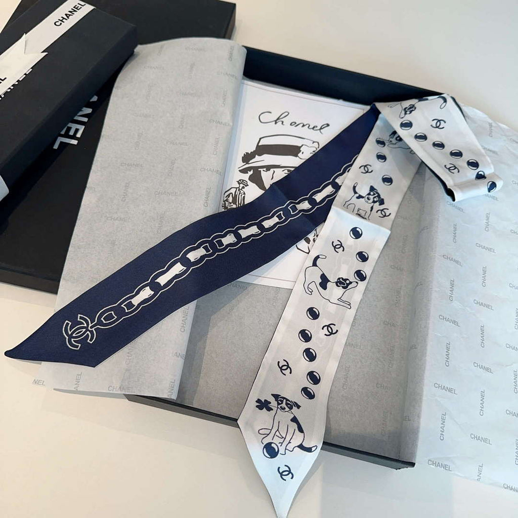 Chanel AA8006 Slim Bandeau Designer Scarf C88742