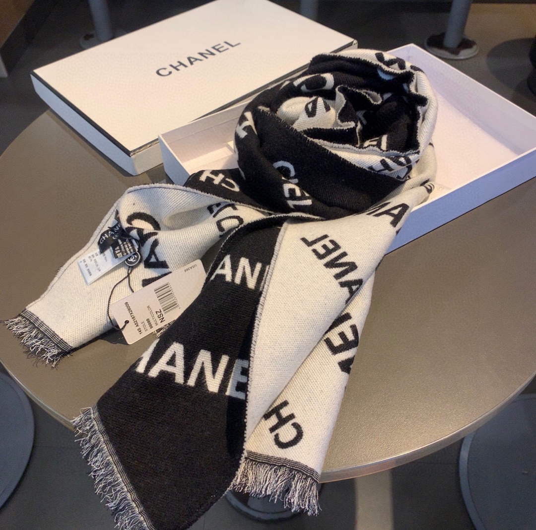 Chanel AA8525 Scarves Coco Designer Scarf C88642 - Default Title - View 6