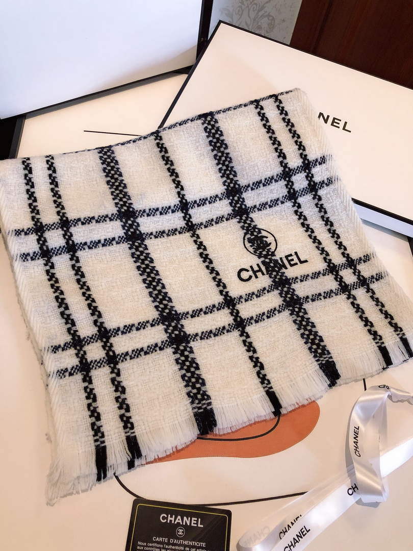 Chanel AA8602 Scarves Chanel Designer Scarf C88628 - Default Title - View 9