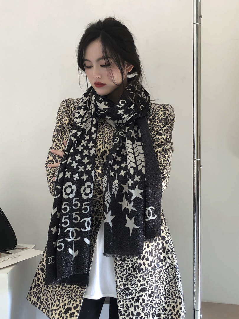 Chanel AA8689 Scarves Chanel Designer Scarf C88630 - Default Title - View 1